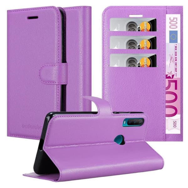 Alcatel 1S 2020 Plånboksfodral Fodral Skal Case med magnetisk stängning, ståfunktion och kortplats