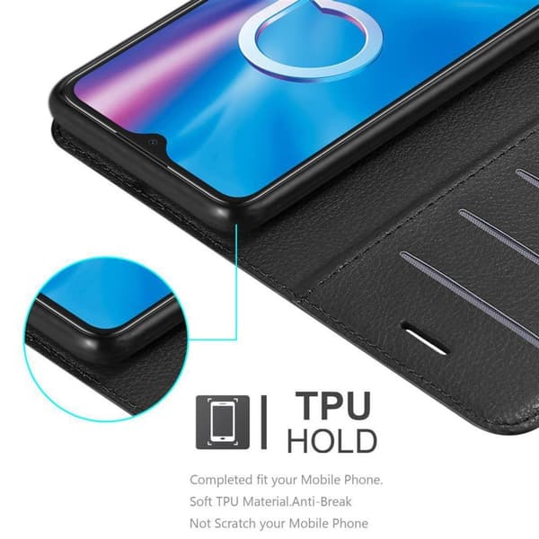 Alcatel 1S 2020 Plånboksfodral Fodral Skal Case med magnetisk stängning, ståfunktion och kortplats