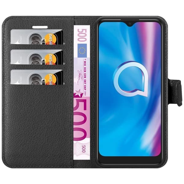 Alcatel 1S 2020 Plånboksfodral Fodral Skal Case med magnetisk stängning, ståfunktion och kortplats