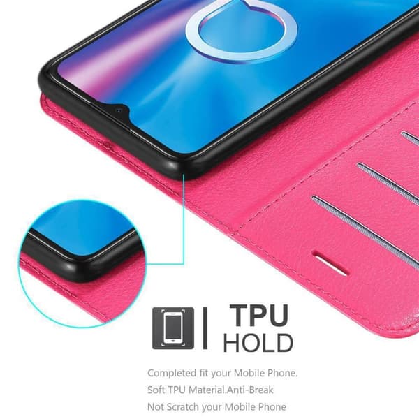 Alcatel 1S 2020 Plånboksfodral Fodral Skal Case med magnetisk stängning, ståfunktion och kortplats