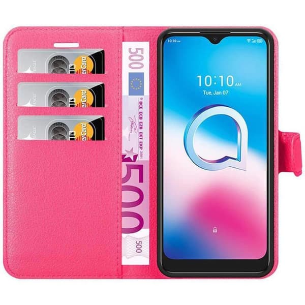 Alcatel 1S 2020 Plånboksfodral Fodral Skal Case med magnetisk stängning, ståfunktion och kortplats
