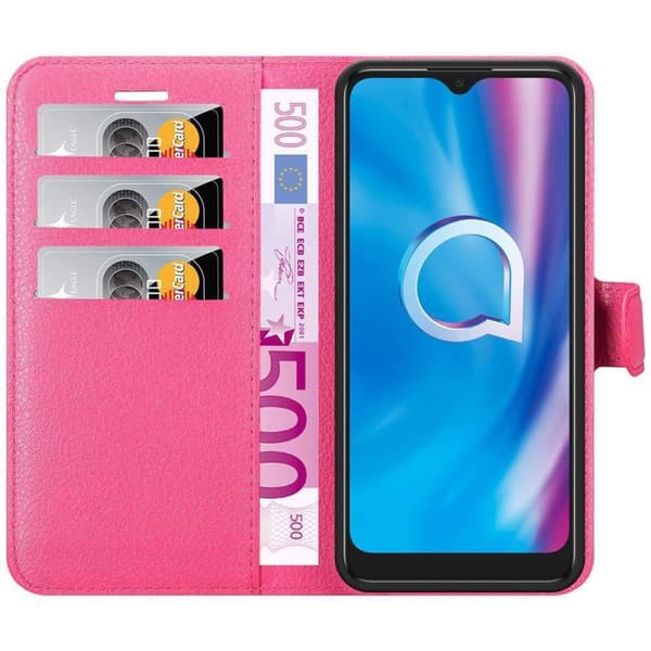 Alcatel 1S 2020 Plånboksfodral Fodral Skal Case med magnetisk stängning, ståfunktion och kortplats