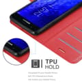 Miniatyrbild 6 av 7: Samsung Galaxy J7 2018 Plånboksfodral Fodral Skal Case med magnetisk stängning, ståfunktion och kortplats