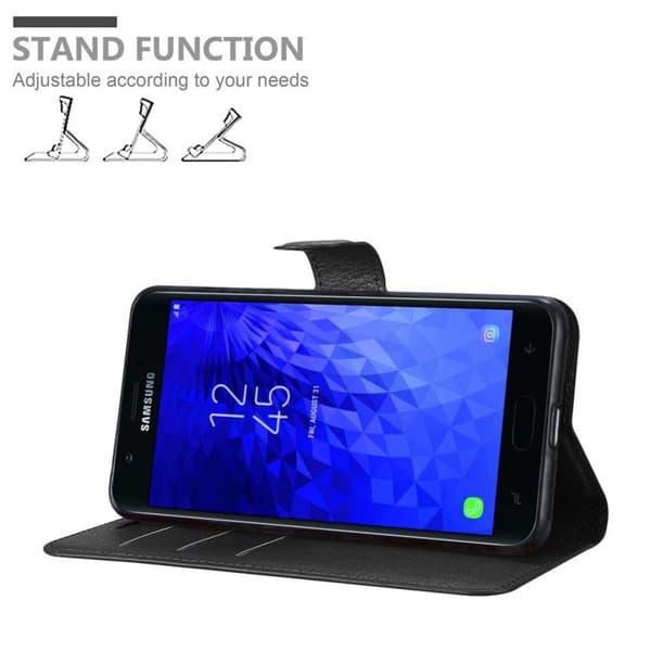 Samsung Galaxy J7 2018 Plånboksfodral Fodral Skal Case med magnetisk stängning, ståfunktion och kortplats