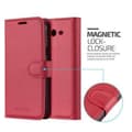 Miniatyrbilde 4 av 6: Deksel til Samsung Galaxy J7 2017 US Version Lommebokdeksel med magnetisk lukking, stativfunksjon og kortlomme