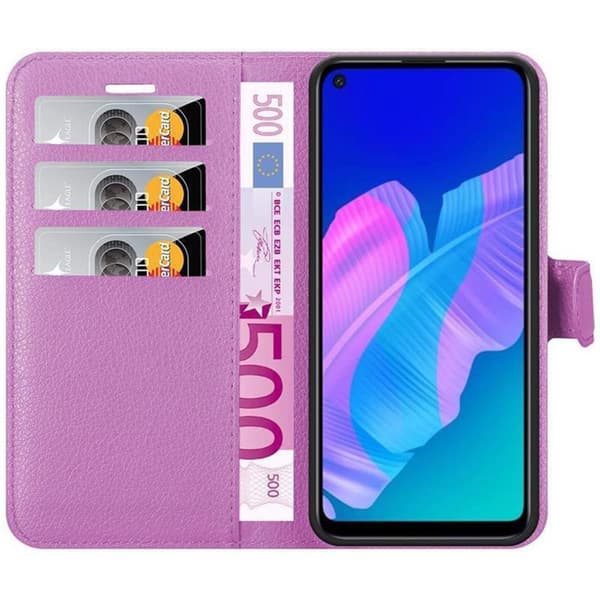 Huawei P40 LITE E Suojakotelo Lompakkokotelo Matkapuhelinkotelo Suojakuori jossa magneettisuljenta, jalusta-toiminto ja korttitasku