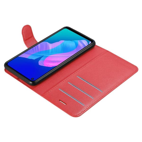 Huawei P40 LITE E Suojakotelo Lompakkokotelo Matkapuhelinkotelo Suojakuori jossa magneettisuljenta, jalusta-toiminto ja korttitasku