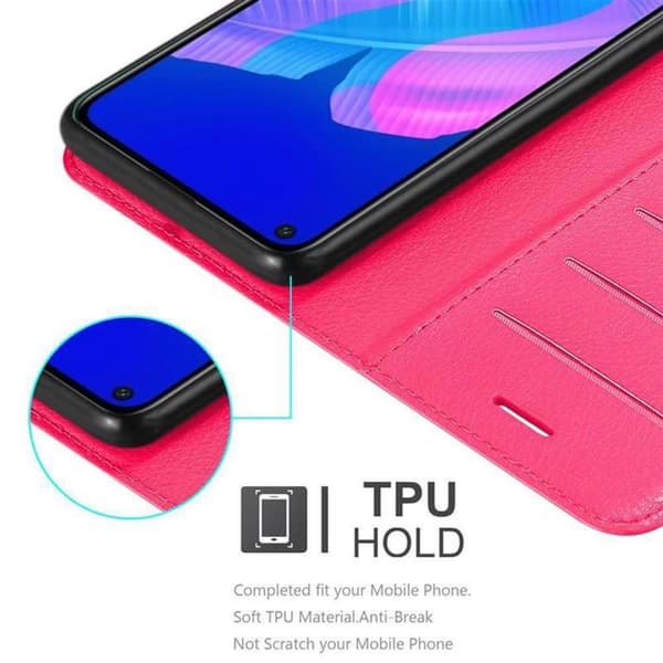 Huawei P40 LITE E Suojakotelo Lompakkokotelo Matkapuhelinkotelo Suojakuori jossa magneettisuljenta, jalusta-toiminto ja korttitasku