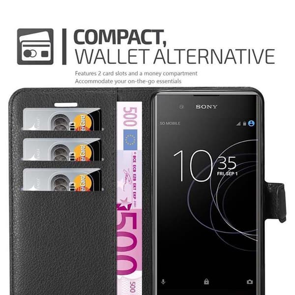 Sony Xperia XA1 PLUS Suojakotelo Lompakkokotelo Matkapuhelinkotelo Suojakuori jossa magneettisuljenta, jalusta-toiminto ja korttitasku