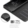 Pikkukuva 5 / 7: Sony Xperia XA1 PLUS Suojakotelo Lompakkokotelo Matkapuhelinkotelo Suojakuori jossa magneettisuljenta, jalusta-toiminto ja korttitasku