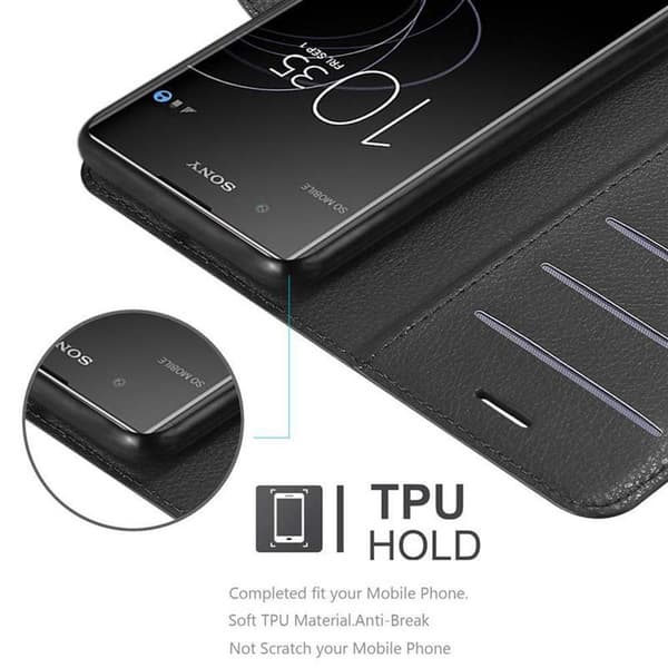 Sony Xperia XA1 PLUS Suojakotelo Lompakkokotelo Matkapuhelinkotelo Suojakuori jossa magneettisuljenta, jalusta-toiminto ja korttitasku