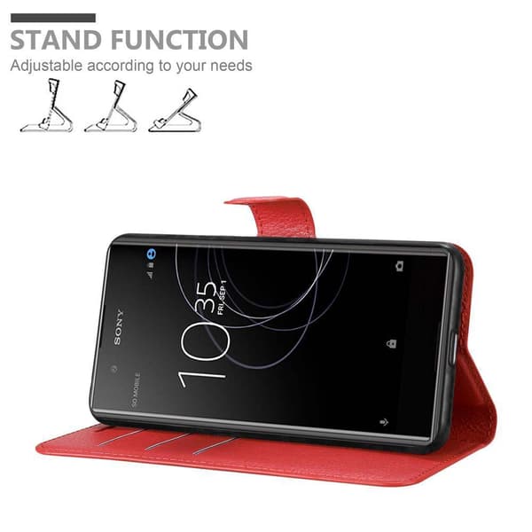 Sony Xperia XA1 PLUS Suojakotelo Lompakkokotelo Matkapuhelinkotelo Suojakuori jossa magneettisuljenta, jalusta-toiminto ja korttitasku