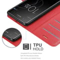 Pikkukuva 5 / 7: Sony Xperia XA1 PLUS Suojakotelo Lompakkokotelo Matkapuhelinkotelo Suojakuori jossa magneettisuljenta, jalusta-toiminto ja korttitasku