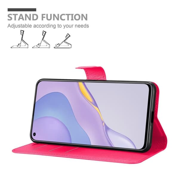 Huawei NOVA 7 5G Suojakotelo Lompakkokotelo Matkapuhelinkotelo Suojakuori jossa magneettisuljenta, jalusta-toiminto ja korttitasku