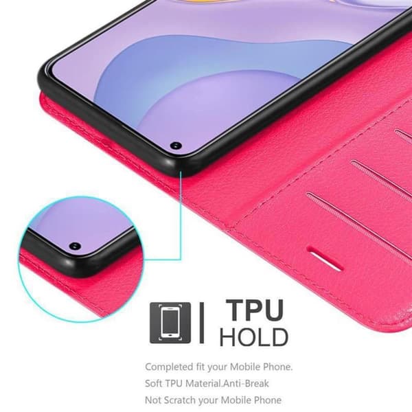 Huawei NOVA 7 5G Suojakotelo Lompakkokotelo Matkapuhelinkotelo Suojakuori jossa magneettisuljenta, jalusta-toiminto ja korttitasku