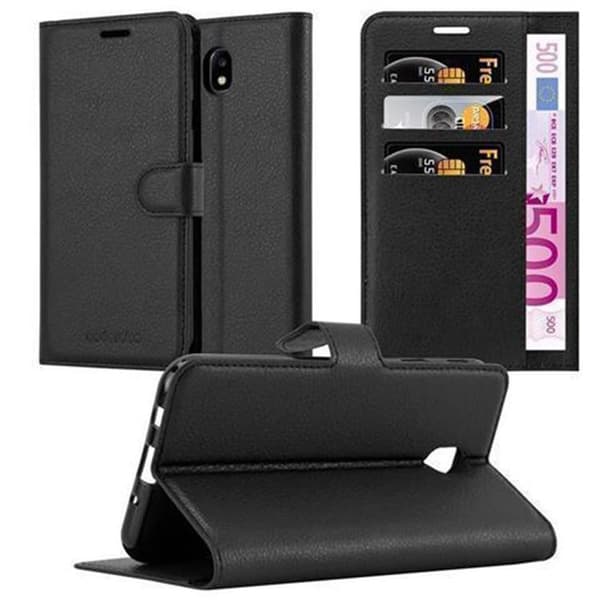 Deksel til Samsung Galaxy J7 2017 Lommebokdeksel med magnetisk lukking, stativfunksjon og kortlomme