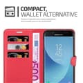 Miniatyrbilde 4 av 6: Deksel til Samsung Galaxy J7 2017 Lommebokdeksel med magnetisk lukking, stativfunksjon og kortlomme