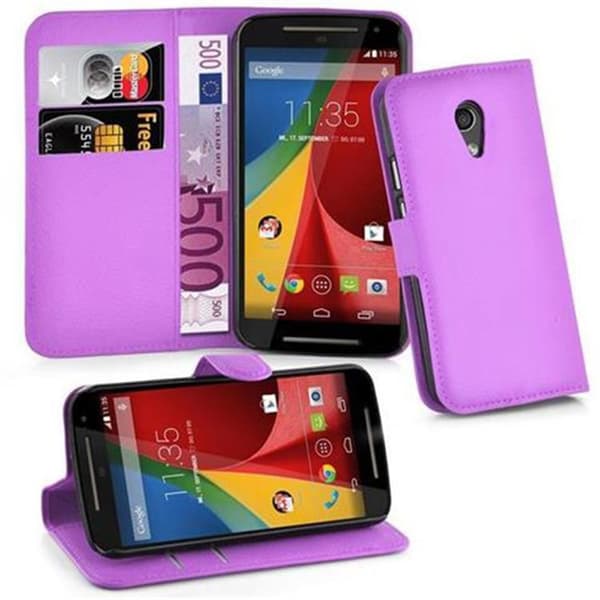 Motorola MOTO G2 Suojakotelo Lompakkokotelo Matkapuhelinkotelo Suojakuori jossa magneettisuljenta, jalusta-toiminto ja korttitasku