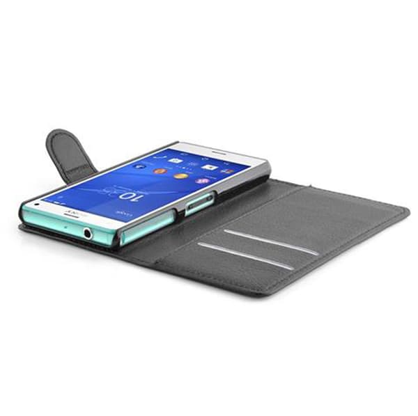 Sony Xperia Z3 COMPACT Plånboksfodral Fodral Skal Case med magnetisk stängning, ståfunktion och kortplats