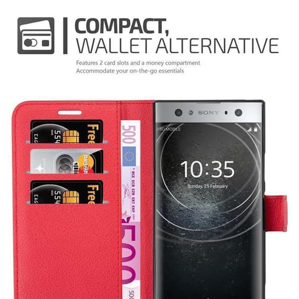 Sony Xperia XA2 ULTRA Plånboksfodral Fodral Skal Case med magnetisk stängning, ståfunktion och kortplats