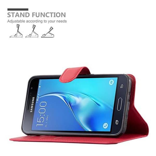 Samsung Galaxy J3 2016 Plånboksfodral Fodral Skal Case med magnetisk stängning, ståfunktion och kortplats