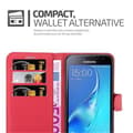 Miniatyrbild 4 av 6: Samsung Galaxy J3 2016 Plånboksfodral Fodral Skal Case med magnetisk stängning, ståfunktion och kortplats