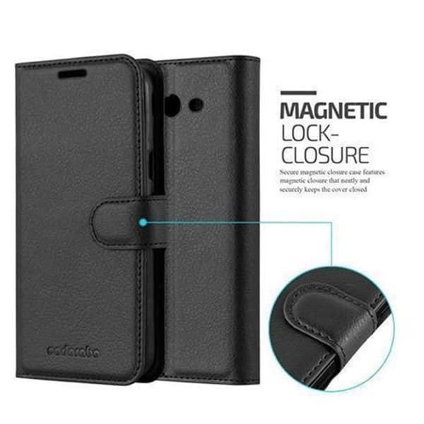 Deksel til Samsung Galaxy J3 2017 US Version Lommebokdeksel med magnetisk lukking, stativfunksjon og kortlomme