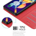 Miniatyrbilde 4 av 8: Deksel til Samsung Galaxy A11 / M11 Lommebokdeksel med magnetisk lukking, stativfunksjon og kortlomme