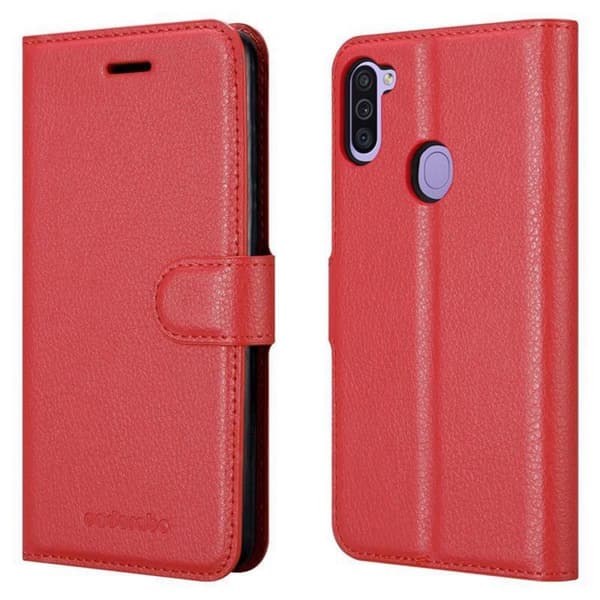 Deksel til Samsung Galaxy A11 / M11 Lommebokdeksel med magnetisk lukking, stativfunksjon og kortlomme