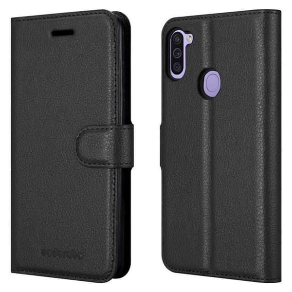 Deksel til Samsung Galaxy A11 / M11 Lommebokdeksel med magnetisk lukking, stativfunksjon og kortlomme