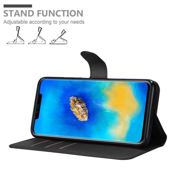 Huawei MATE 20 PRO Suojakotelo Lompakkokotelo Matkapuhelinkotelo Suojakuori jossa magneettisuljenta, jalusta-toiminto ja korttitasku