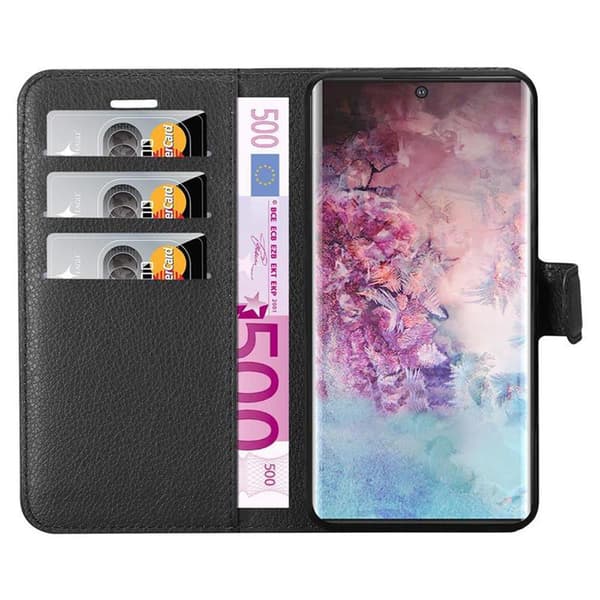 Samsung Galaxy NOTE 10 PLUS Suojakotelo Lompakkokotelo Matkapuhelinkotelo Suojakuori jossa magneettisuljenta, jalusta-toiminto ja korttitasku