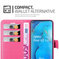 Pikkukuva 3 / 9: Oppo FIND X2 NEO Suojakotelo Lompakkokotelo Matkapuhelinkotelo Suojakuori jossa magneettisuljenta, jalusta-toiminto ja korttitasku