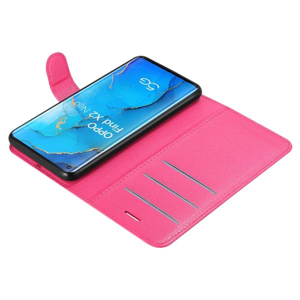 Oppo FIND X2 NEO Suojakotelo Lompakkokotelo Matkapuhelinkotelo Suojakuori jossa magneettisuljenta, jalusta-toiminto ja korttitasku