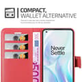 Miniatyrbilde 4 av 8: Deksel til OnePlus 8 PRO Lommebokdeksel med magnetisk lukking, stativfunksjon og kortlomme