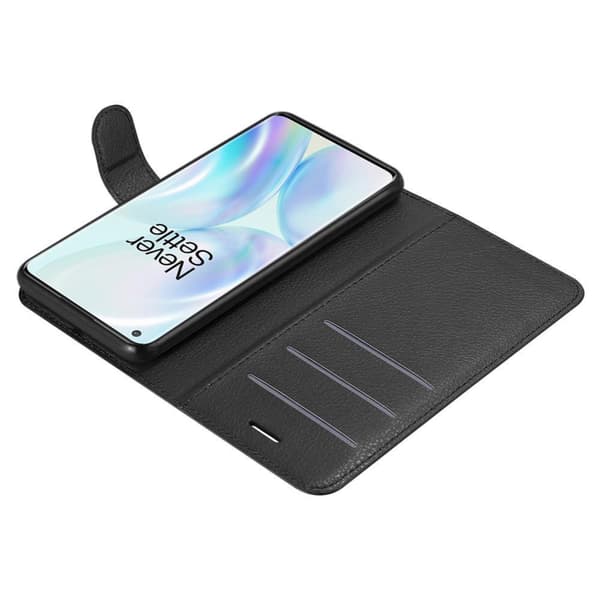 Deksel til OnePlus 8 PRO Lommebokdeksel med magnetisk lukking, stativfunksjon og kortlomme