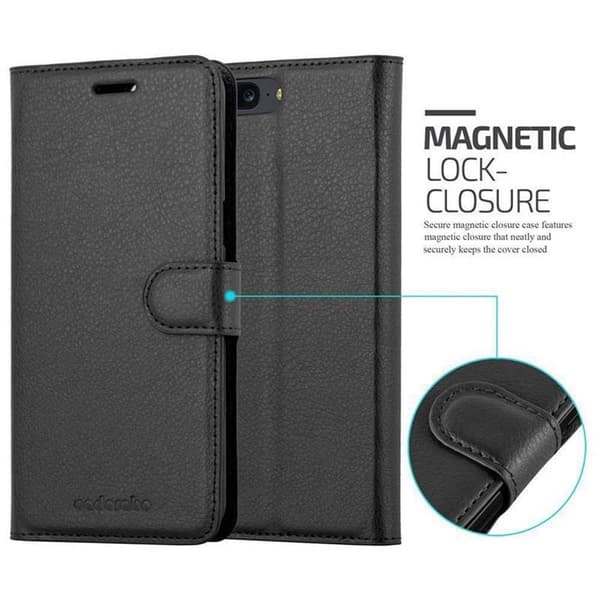 Deksel til OnePlus 5 Lommebokdeksel med magnetisk lukking, stativfunksjon og kortlomme