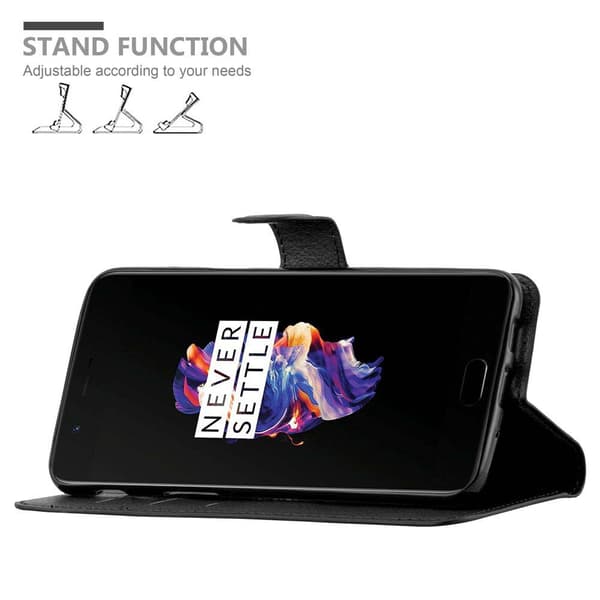 OnePlus 5 Plånboksfodral Fodral Skal Case med magnetisk stängning, ståfunktion och kortplats