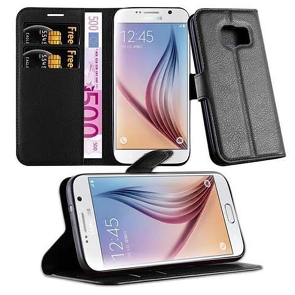 Deksel til Samsung Galaxy S7 Lommebokdeksel med magnetisk lukking, stativfunksjon og kortlomme