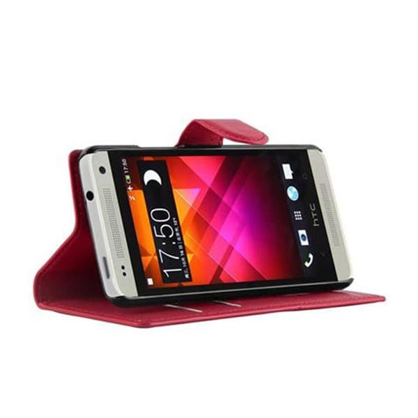 HTC ONE M4 MINI Plånboksfodral Fodral Skal Case med magnetisk stängning, ståfunktion och kortplats