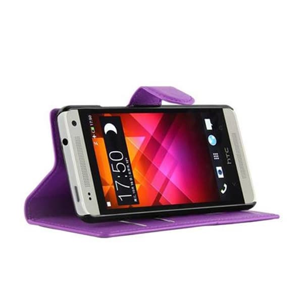 HTC ONE M4 MINI Plånboksfodral Fodral Skal Case med magnetisk stängning, ståfunktion och kortplats