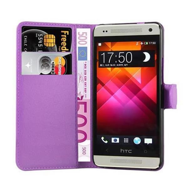 HTC ONE M4 MINI Plånboksfodral Fodral Skal Case med magnetisk stängning, ståfunktion och kortplats