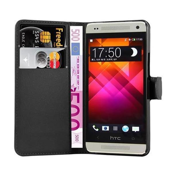 HTC ONE M4 MINI Plånboksfodral Fodral Skal Case med magnetisk stängning, ståfunktion och kortplats