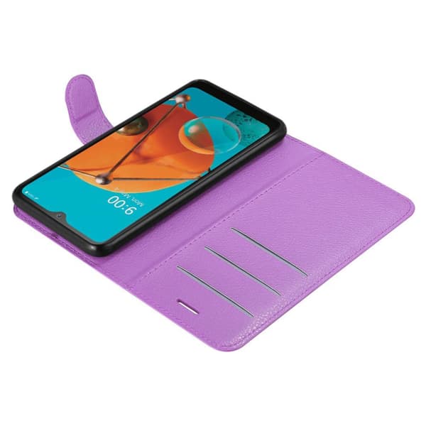 LG KQ51 Plånboksfodral Fodral Skal Case med magnetisk stängning, ståfunktion och kortplats