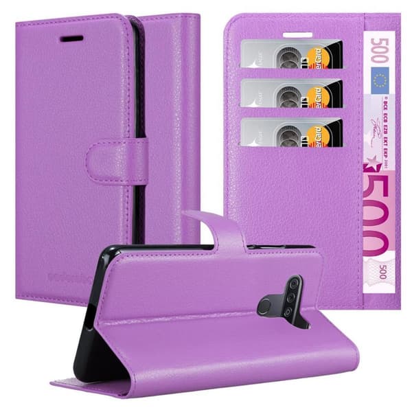 LG KQ51 Plånboksfodral Fodral Skal Case med magnetisk stängning, ståfunktion och kortplats