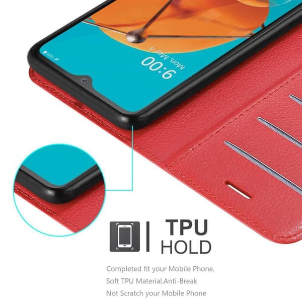 LG KQ51 Plånboksfodral Fodral Skal Case med magnetisk stängning, ståfunktion och kortplats