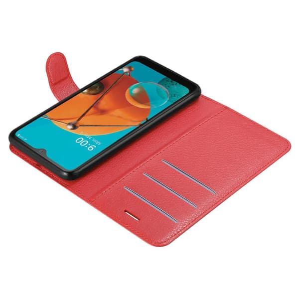 LG KQ51 Plånboksfodral Fodral Skal Case med magnetisk stängning, ståfunktion och kortplats