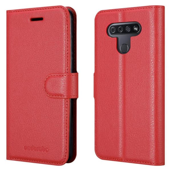 LG KQ51 Plånboksfodral Fodral Skal Case med magnetisk stängning, ståfunktion och kortplats