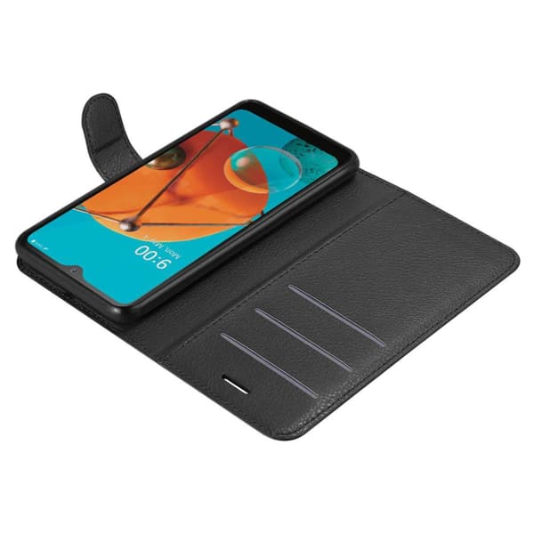 LG KQ51 Plånboksfodral Fodral Skal Case med magnetisk stängning, ståfunktion och kortplats