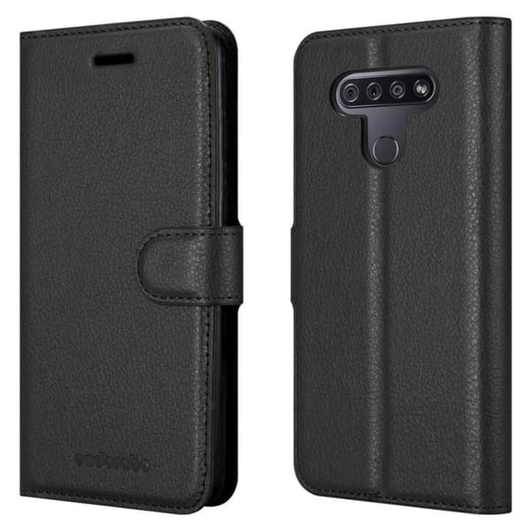 LG KQ51 Plånboksfodral Fodral Skal Case med magnetisk stängning, ståfunktion och kortplats